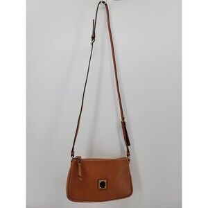 Dooney & Bourke Pebble Grain Lexi Crossbody Shoulder Bag Caramel Color